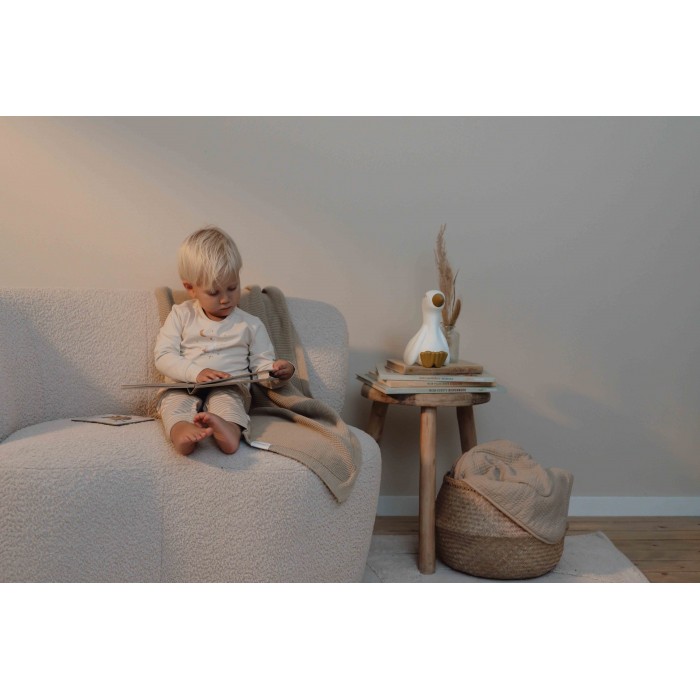 Pijama din bumbac organic - Natural Stripes - Little Dutch