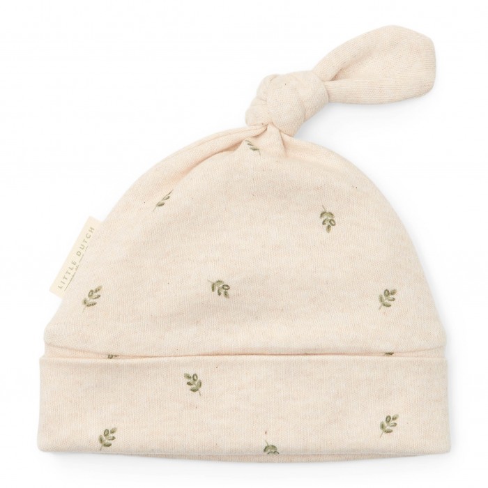 Caciulita din bumbac organic pentru bebelusi - Little Farm - Green Leaves - Little Dutch