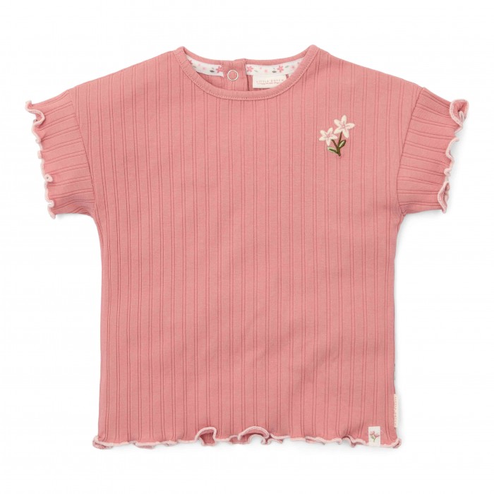 Tricou din bumbac organic - Pink Blush - Fairy Garden - Little Dutch