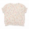 Tricou din bumbac organic - Blossom - White - Fairy Garden Little Dutch