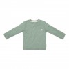 Bluza din bumbac organic - Forest Green - Forest Friends - Little Dutch