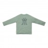 Bluza din bumbac organic - Forest Green - Forest Friends - Little Dutch