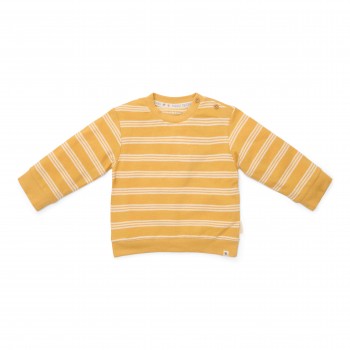 Bluza din bumbac organic - Yellow Stripe - Forest Friends - Little Dutch Bluza din bumbac organic - Yellow Stripe - Forest Friends - Little Dutch