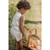 Pantaloni scurti din bumbac organic - Sand - Fairy Garden - Little Dutch