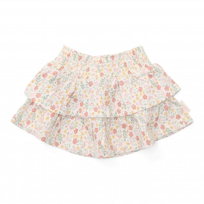 Fustita din bumbac organic - Creme - Fairy Garden - Little Dutch
