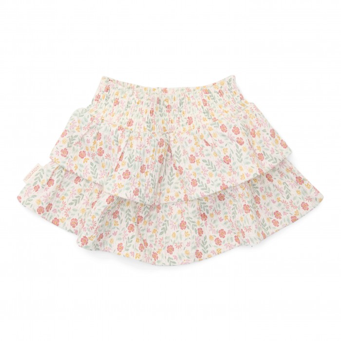 Fustita din bumbac organic - Creme - Fairy Garden - Little Dutch