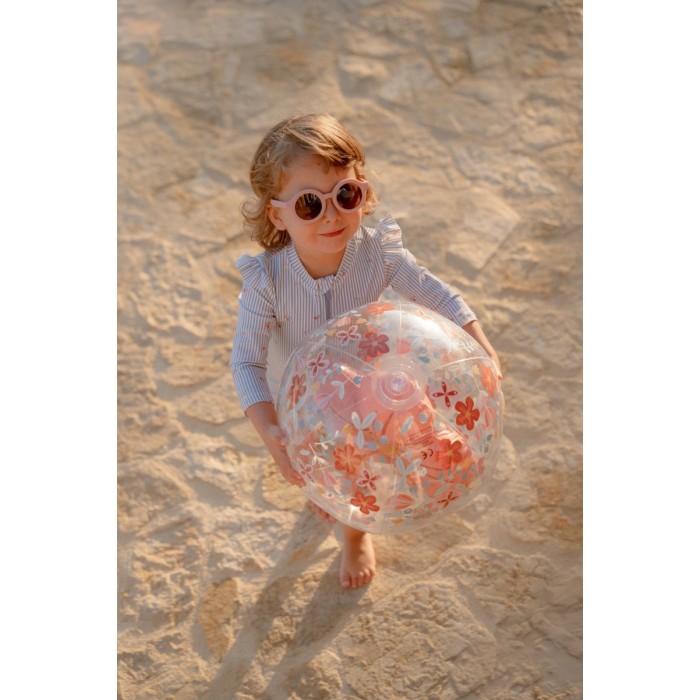 Costum de baie intreg cu maneca lunga - protectie UV 50+ - Sunny Flowers Blue - Little Dutch