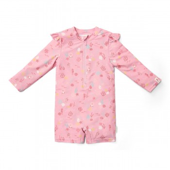 Costum de baie intreg cu maneca lunga - protectie UV 50+ - Ocean Treasures Multi - Little Dutch