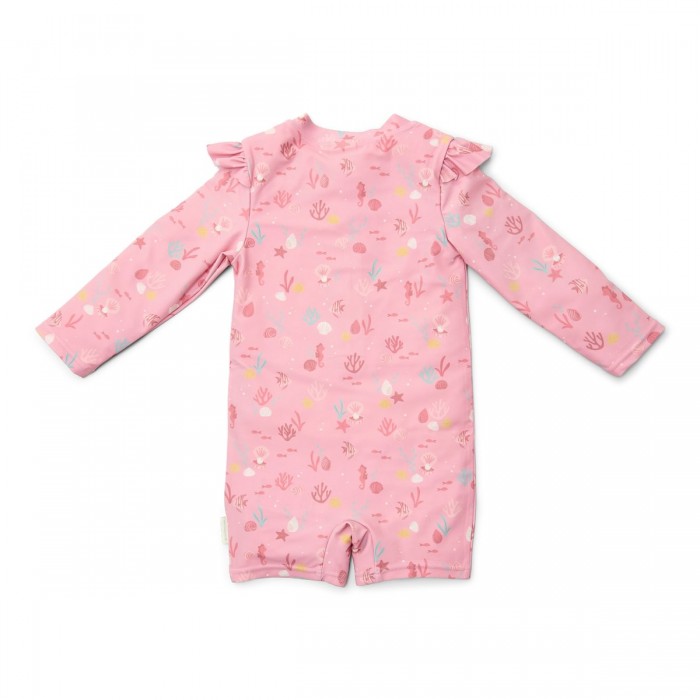 Costum de baie intreg cu maneca lunga - protectie UV 50+ - Ocean Treasures Multi - Little Dutch