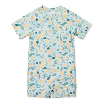 Costum de baie intreg cu maneca scurta - protectie UV 50+ - Seashells Multi Colour - Little Dutch Costum de baie intreg cu maneca scurta - protectie UV 50+ - Seashells Multi Colour - Little Dutch