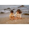 Bluza cu maneca lunga cu protectie UV 50+ - Seashells Sunny Yellow - Little Dutch
