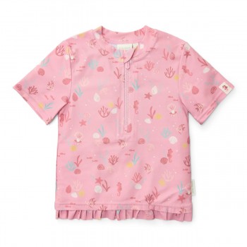 Tricou cu protectie UV 50+ - Ocean Treasures Multi - Little Dutch