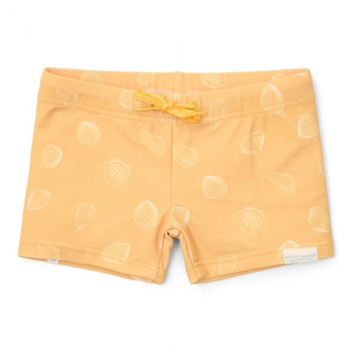 Slip de baie - protectie UV 50+ - Seashells Sunny Yellow - Little Dutch