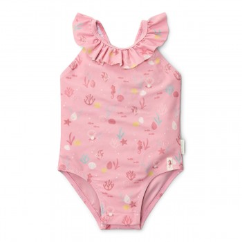 Costum de baie intreg fara maneci - protectie UV 50+ - Ocean Treasures Multi - Little Dutch