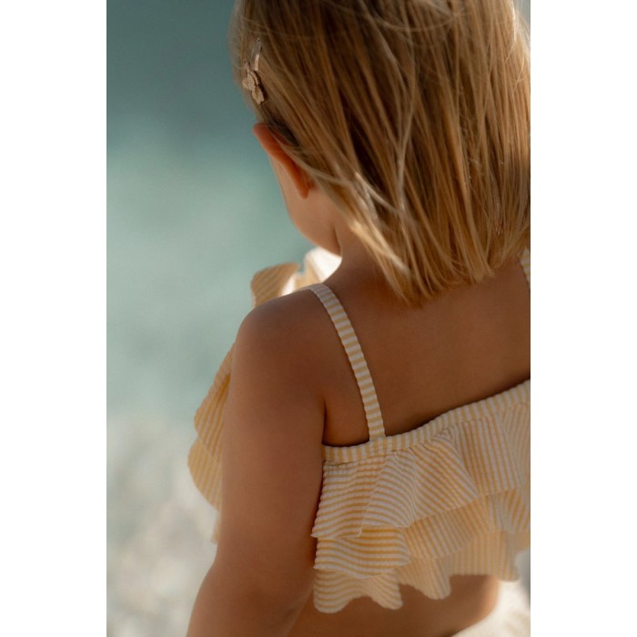 Costum de baie din doua piese cu protectie protectie UV 50+ - Ocean Treasures Yellow - Little Dutch