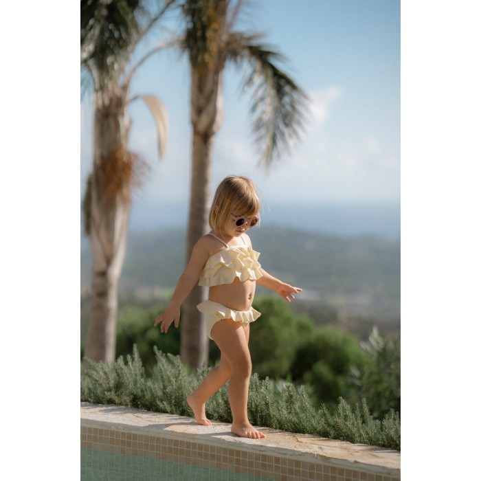 Costum de baie din doua piese cu protectie protectie UV 50+ - Ocean Treasures Yellow - Little Dutch
