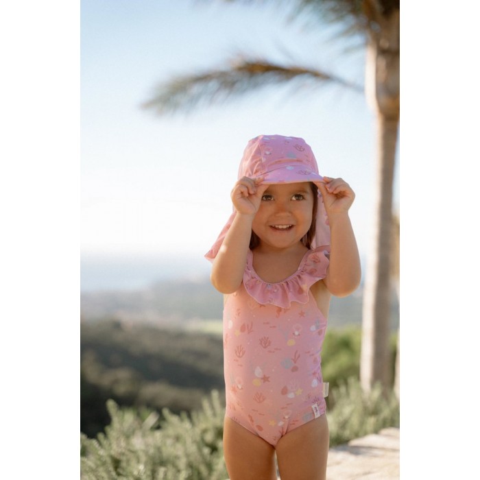 Palarie de soare cu protectie protectie UV 50+ - Ocean Treasures Multi - Little Dutch