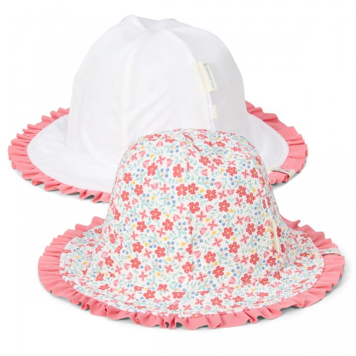 Palarie de soare cu protectie protectie UV 50+ - Sunny Flowers Multi - Little Dutch