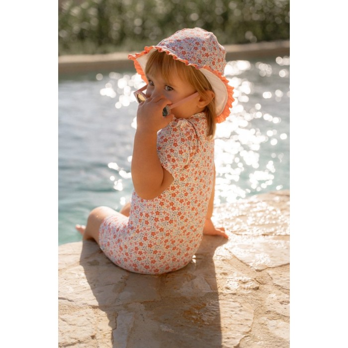 Palarie de soare cu protectie protectie UV 50+ - Sunny Flowers Multi - Little Dutch