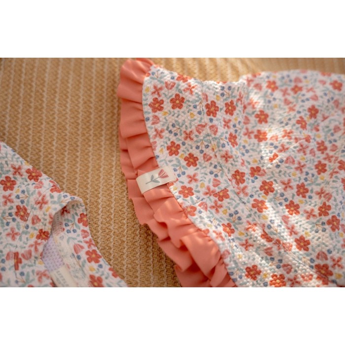 Palarie de soare cu protectie protectie UV 50+ - Sunny Flowers Multi - Little Dutch