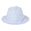 Palarie de soare cu protectie protectie UV 50+ - Sunny Flowers Blue - Little Dutch