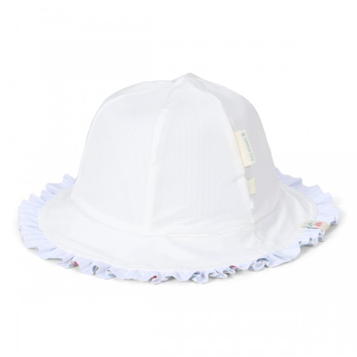 Palarie de soare cu protectie protectie UV 50+ - Sunny Flowers Blue - Little Dutch