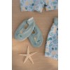 Papuci de inot cu protectie UV 50+ - Seashells Surf - Green - Little Dutch
