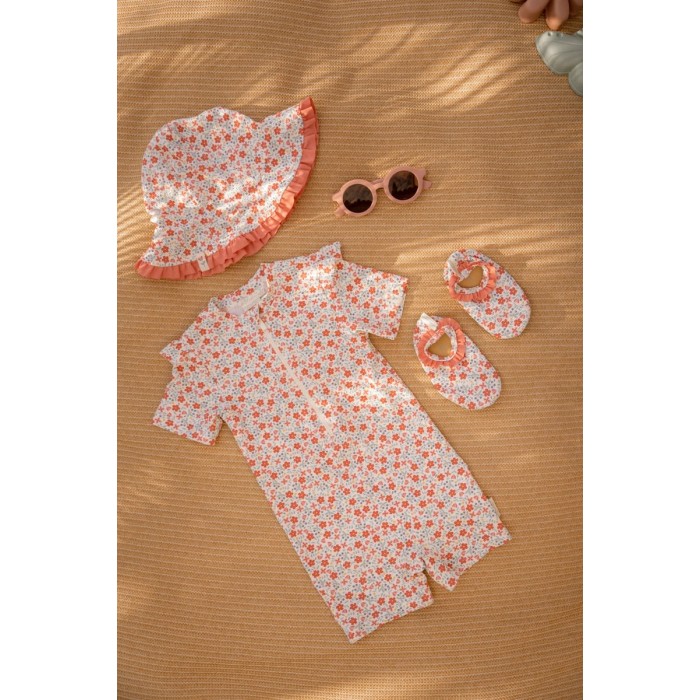 Papuci de inot cu protectie UV 50+ -  Sunny Flowers Multi-colours - Little Dutch