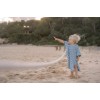 Poncho pentru plaja din bumbac - Ocean Sea Life Ocean Blue - Little Dutch