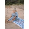 Poncho pentru plaja din bumbac - Ocean Sea Life Ocean Blue - Little Dutch