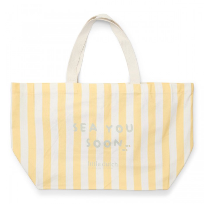 Geanta pentru plaja - Ocean Treasures Yellow - Little Dutch