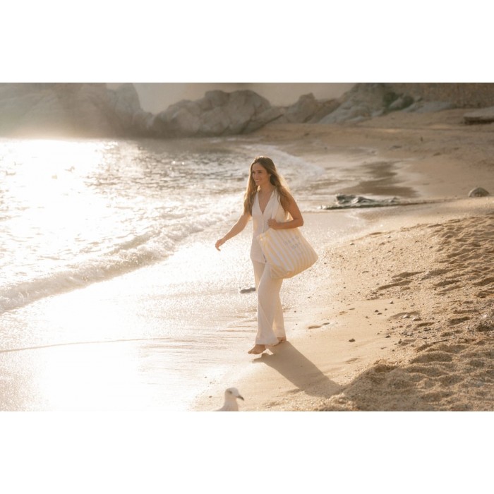 Geanta pentru plaja - Ocean Treasures Yellow - Little Dutch
