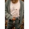 Bluza cu maneca lunga din bumbac organic - Sand Melee - Forest Friends - Little Dutch