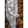 Camasa cu maneca lunga - Stone Blue Check - Forest Friends - Little Dutch