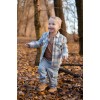 Camasa cu maneca lunga - Stone Blue Check - Forest Friends - Little Dutch