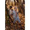 Camasa cu maneca lunga - Stone Blue Check - Forest Friends - Little Dutch