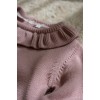 Bluza din tricot de bumbac organic cu volane - Fairy Garden - Velvet Rose - Little Dutch