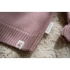 Bluza din tricot de bumbac organic cu volane - Fairy Garden - Velvet Rose - Little Dutch