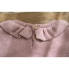 Bluza din tricot de bumbac organic cu volane - Fairy Garden - Velvet Rose - Little Dutch