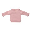 Bluza din tricot de bumbac organic cu volane - Fairy Garden - Velvet Rose - Little Dutch