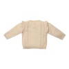 Bluza din tricot de bumbac organic cu volane - Fairy Garden - Sand - Little Dutch