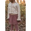 Cardigan din tricot de bumbac organic cu volane - Sand - Fairy Garden - Little Dutch