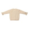 Cardigan din tricot de bumbac organic cu volane - Sand - Fairy Garden - Little Dutch