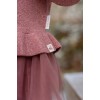 Cardigan din tricot de bumbac organic cu volane - Rouge - Fairy Garden - Little Dutch