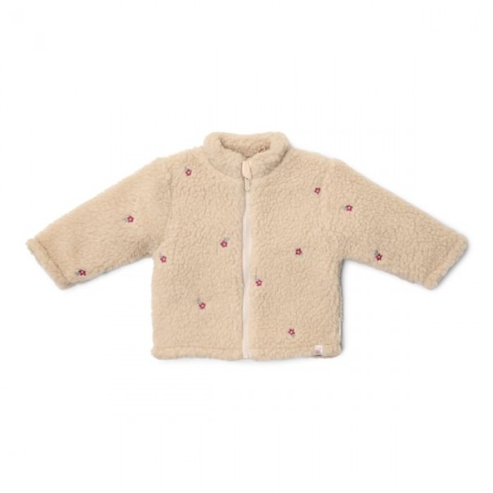 Jacheta din material teddy - Sand - Fairy Garden - Little Dutch