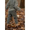 Cardigan tricotat din bumbac organic - Forest Green - Forest Friends - Little Dutch