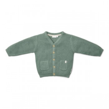 Cardigan tricotat din bumbac organic - Forest Green - Forest Friends - Little Dutch Cardigan tricotat din bumbac organic - Forest Green - Forest Friends - Little Dutch