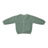 Cardigan tricotat din bumbac organic - Forest Green - Forest Friends - Little Dutch