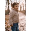Jacheta din material teddy - Taupe - Forest Friends - Little Dutch