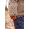 Jacheta din material teddy - Taupe - Forest Friends - Little Dutch